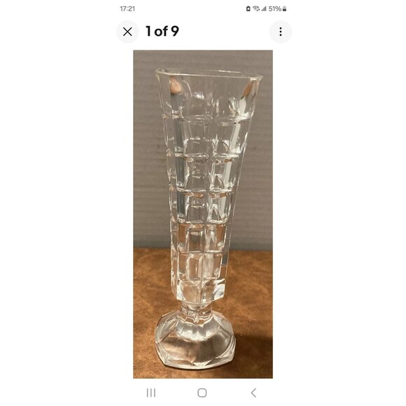 Lead Crystal Vase By D’Arques - Picture 6 of 6